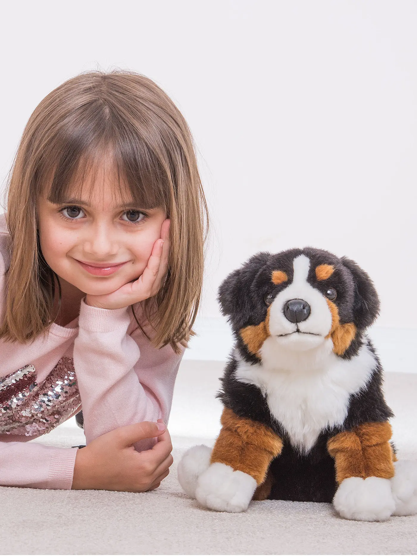HERMANN TEDDY | Plüschtier - Berner Sennenhund sitzend 29cm | 